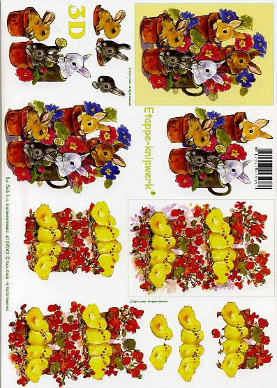 3D-Bogen LeSuh 4169243 Osterhase und Kken
