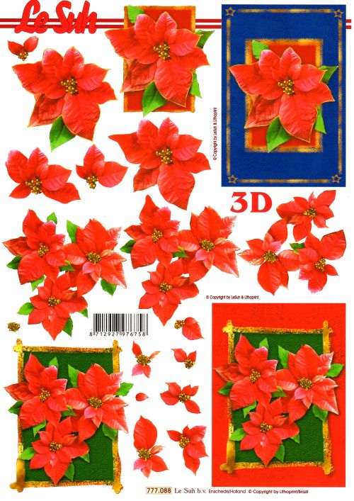 3D-Bogen LeSuh 777.088 Weihnachtssterne