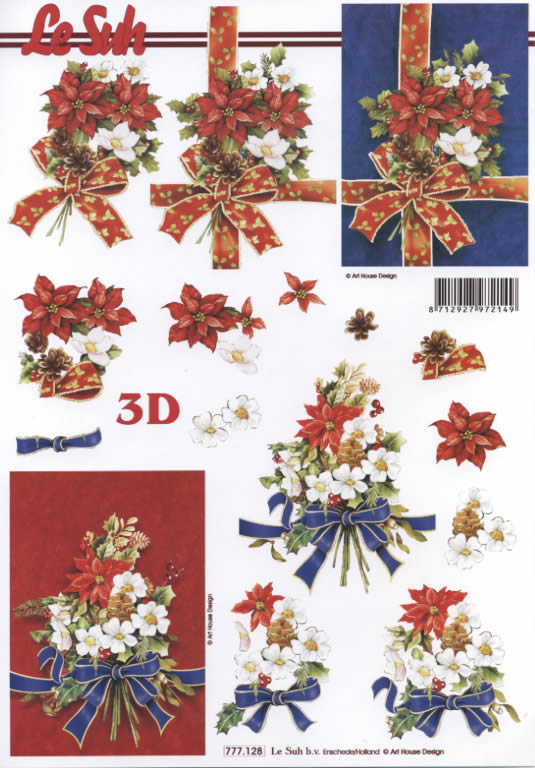 3D-Bogen LeSuh 777.128 Weihnachtsgesteck