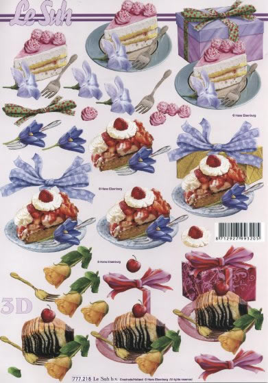 3D-Bogen LeSuh 777218 Torte und Kuchen