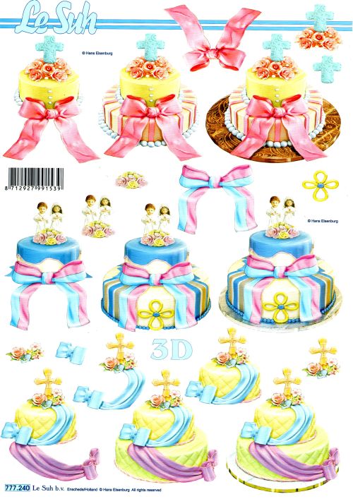 3D-Bogen LeSuh 777240 Festliche Torte