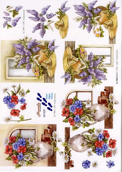 3D-Bogen LeSuh 821522 Klatschmohn und Flieder