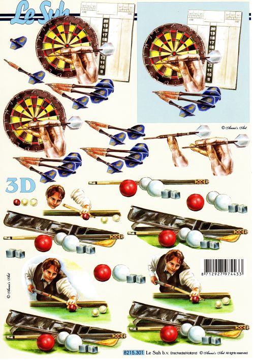 3D-Bogen LeSuh 8215301 Dart und Billard