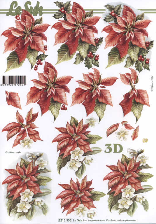 3D-Bogen LeSuh 8215353 Weihnachtsstern