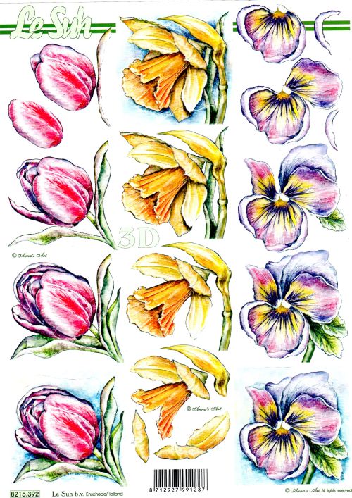 3D-Bogen LeSuh 8215392 Frhlingsblumen