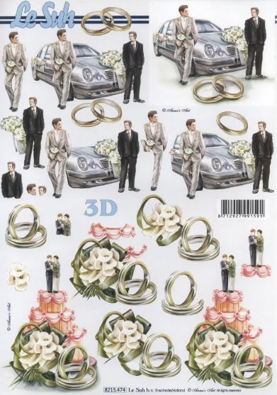 3D-Bogen LeSuh 8215474 Hochzeit Mnner