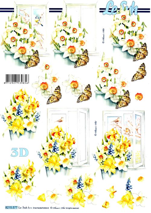 3D-Bogen LeSuh 8215577 Narzissen