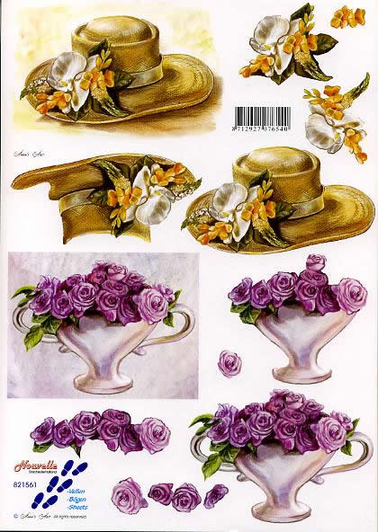 3D-Bogen LeSuh 821561 Hut und Vase