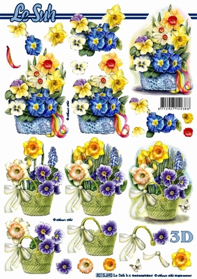 3D-Bogen LeSuh 8215690 Frhlingskorb