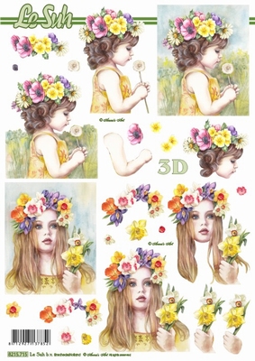 3D-Bogen LeSuh 8215715 Blumenmdchen