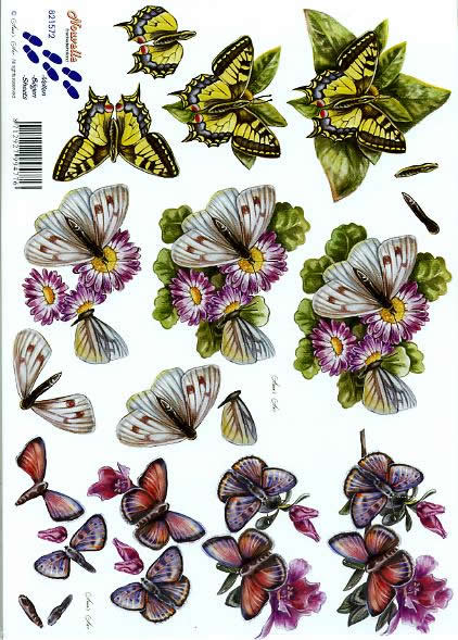 3D-Bogen Schmetterlinge