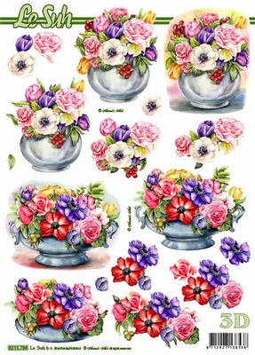 3D-Bogen LeSuh 8215788 Blumen in Vase