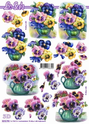 3D-Bogen LeSuh 8215790 Stiefmtterchen