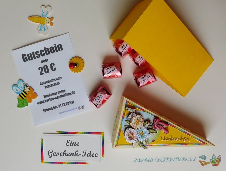Geschenkschachtel Tortenstck Geschenkidee