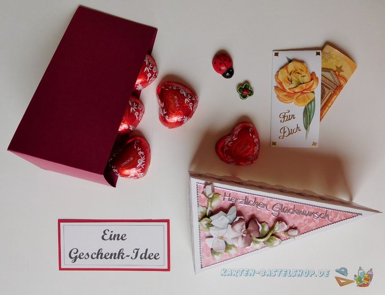 Geschenkschachtel Tortenstck Geschenkidee