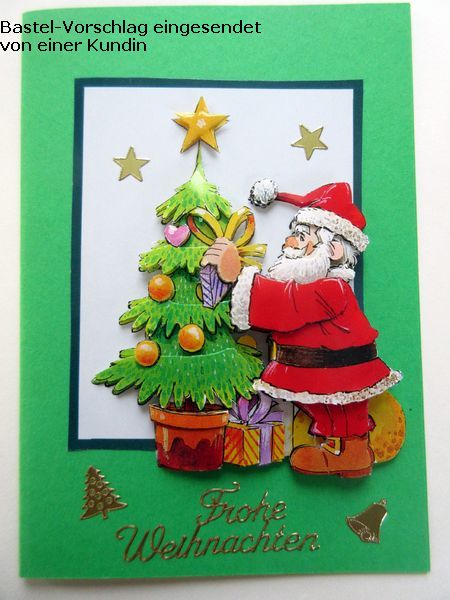 Basteltipp 3D-Karte Frohe Weihnachten