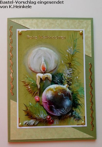 Basteltipp 3D-Karte Frohe Weihnachten mit Kerze