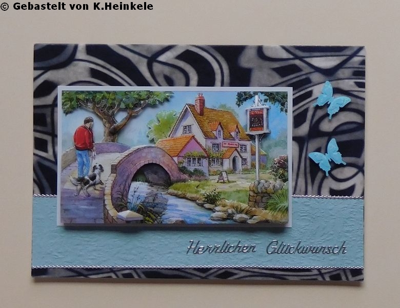 Basteltipp 3D-Karte Herzlichen Glckwunsch quer