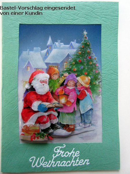 Basteltipp 3D-Karte Frohe Weihnachten