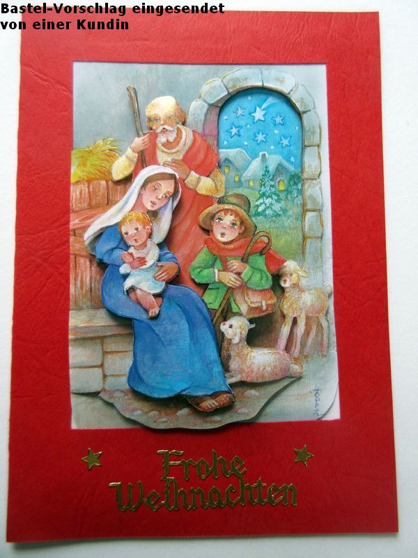 Basteltipp 3D-Karte Frohe Weihnachten