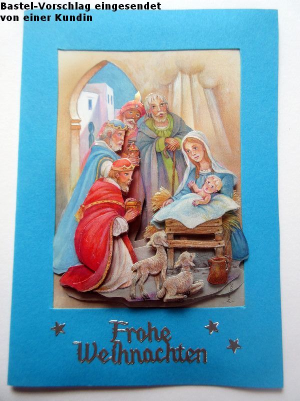 Basteltipp 3D-Karte Frohe Weihnachten