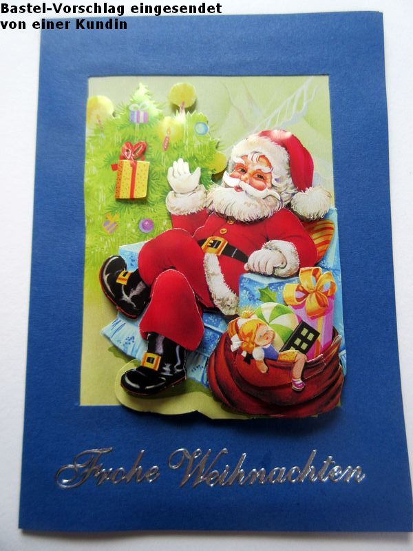 Basteltipp 3D-Karte Frohe Weihnachten