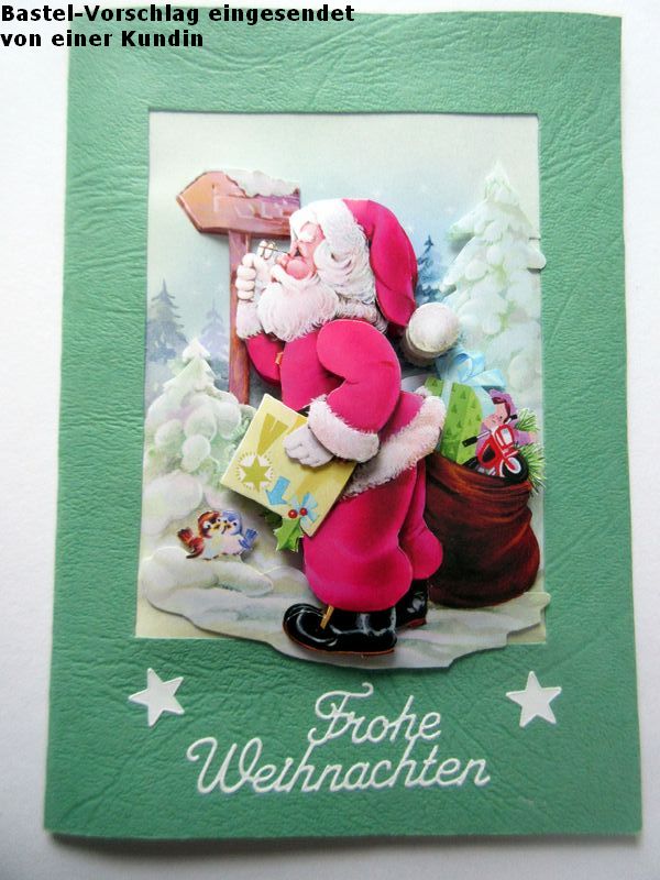 Basteltipp 3D-Karte Frohe Weihnachten