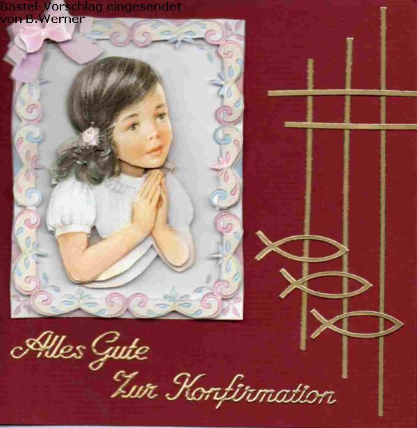 Basteltipp 3D-Karte Alles Gute zur Konfirmation