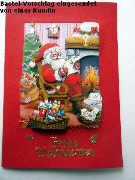 Basteltipp 3D-Karte Frohe Weihnachten