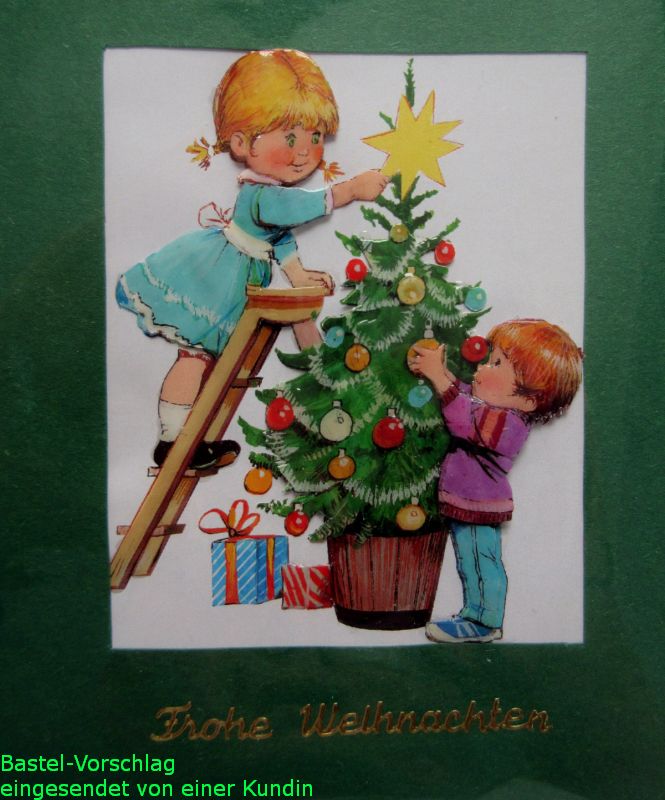 Basteltipp 3D-Karte Frohe Weihnachten