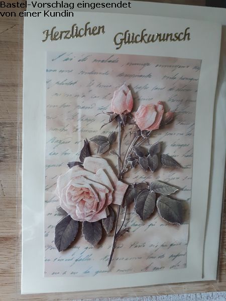 Basteltipp 3D-Karte Herzlichen Glckwunsch mit Rosen
