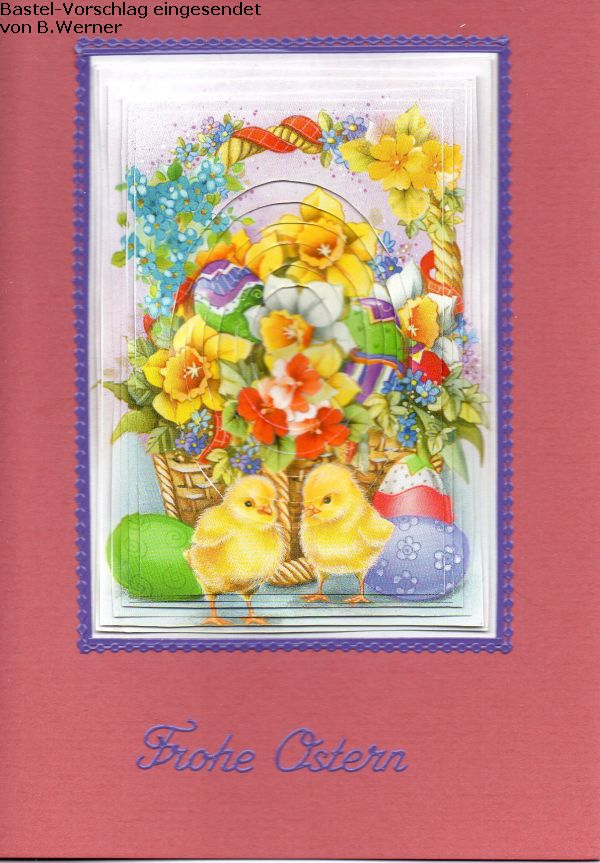 Basteltipp 3D-Karte Frohe Ostern