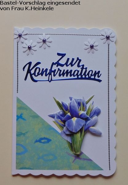 Basteltipp 3D-Karte Konfirmation Frhlingsblumen