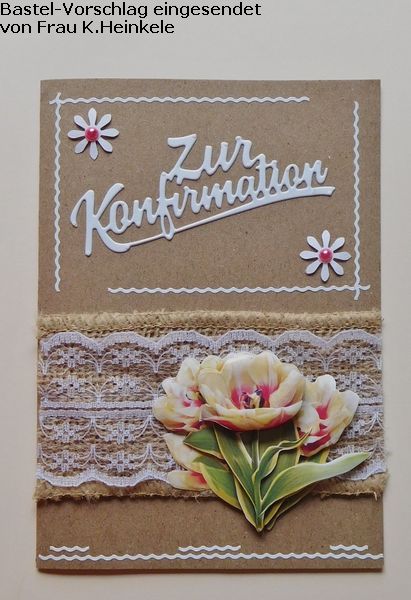 Basteltipp 3D-Karte Konfirmation Frhlingsblumen