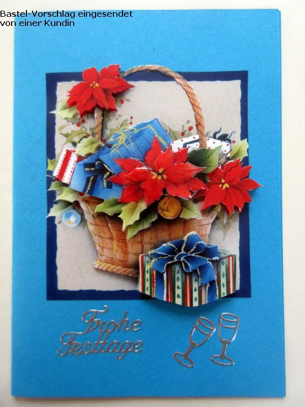 Basteltipp 3D-Karte Frohe Festtage