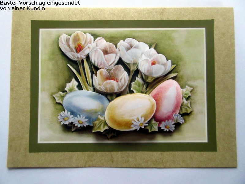 Basteltipp 3D-Karte Frohe Ostern mit Eiern