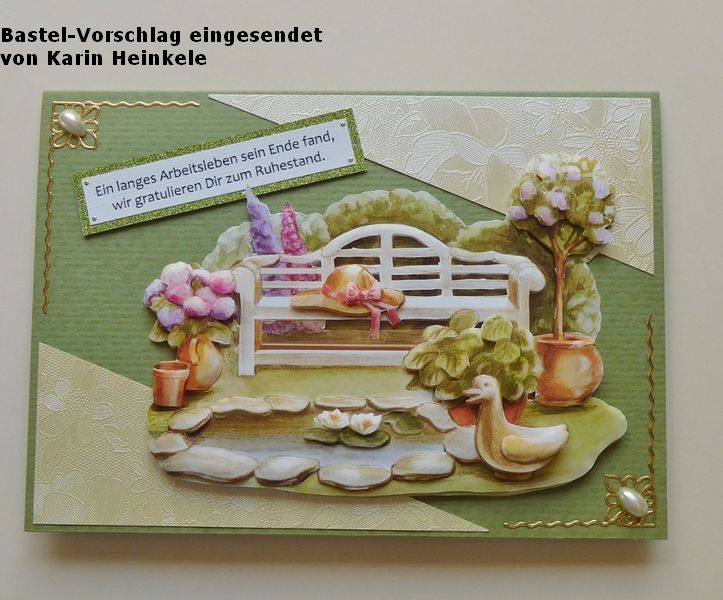 Basteltipp Karte zum Ruhestand mit dem 3D-Bogen 821516