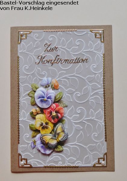 Basteltipp 3D-Karte Konfirmation Blumenmotiv