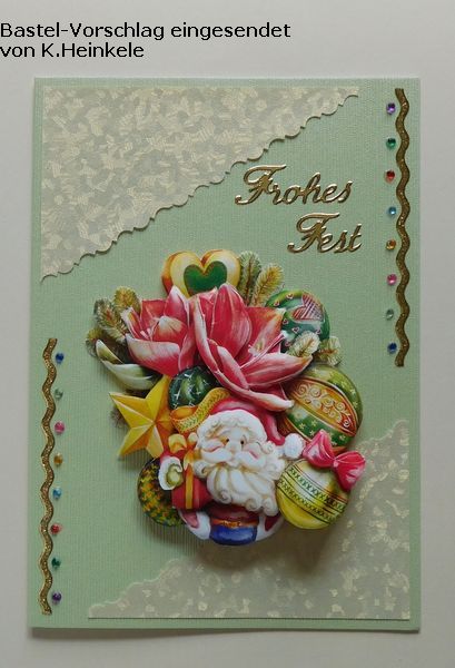 Basteltipp 3D-Karte Frohes Fest