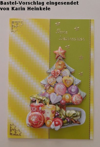 Basteltipp 3D-Karte Weihnachten mit Karo-Line