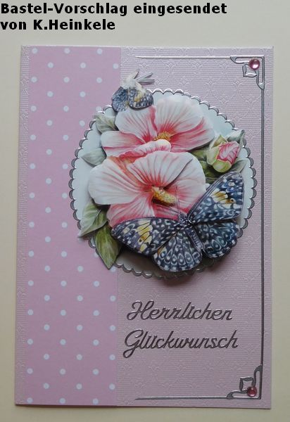 Basteltipp Herzlichen Glckwunsch mit Schmetterling mit dem 3D-Bogen 8215695