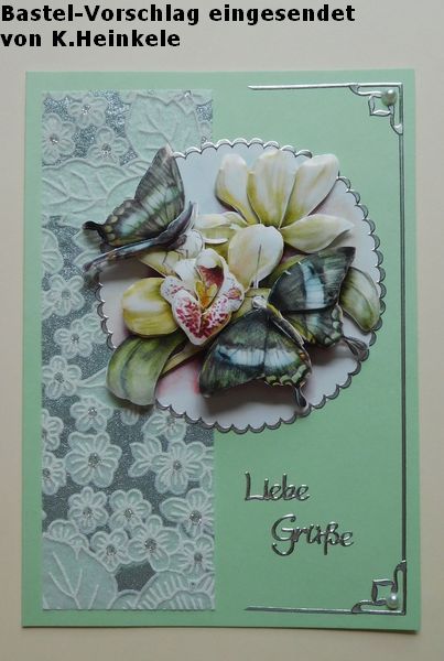 Basteltipp Liebe Gre mit Schmetterling mit dem 3D-Bogen 8215698