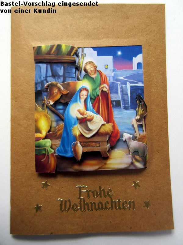 Basteltipp 3D-Karte Weihnachten