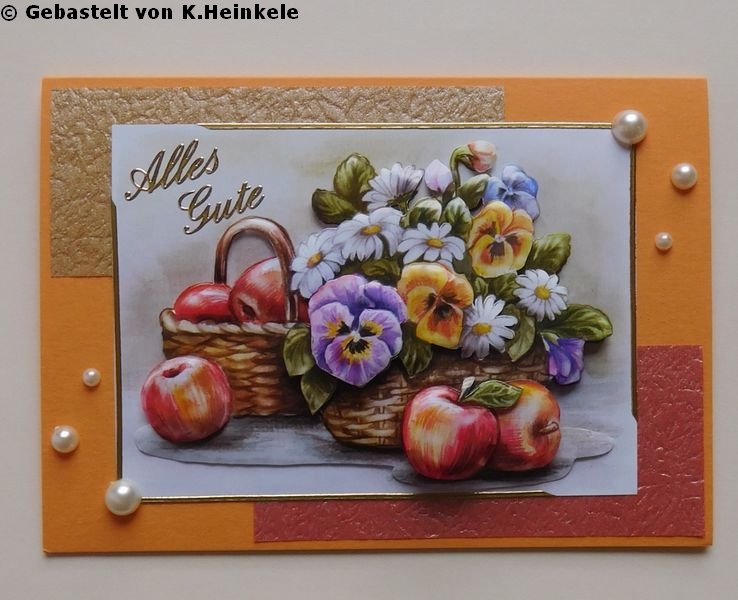 Basteltipp 3D-Karte Alles Gute quer