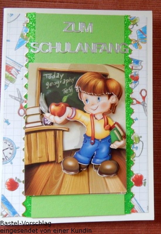 Basteltipp 3D-Karte Zum Schulanfang