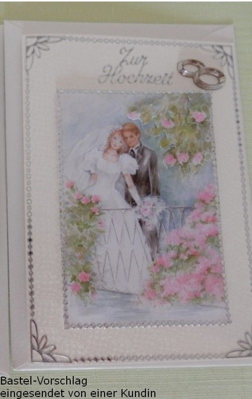 Basteltipp 3D-Karte Zur Hochzeit