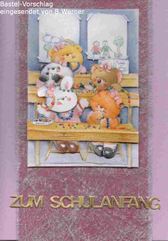 Basteltipp 3D-Karte Zum Schulanfang
