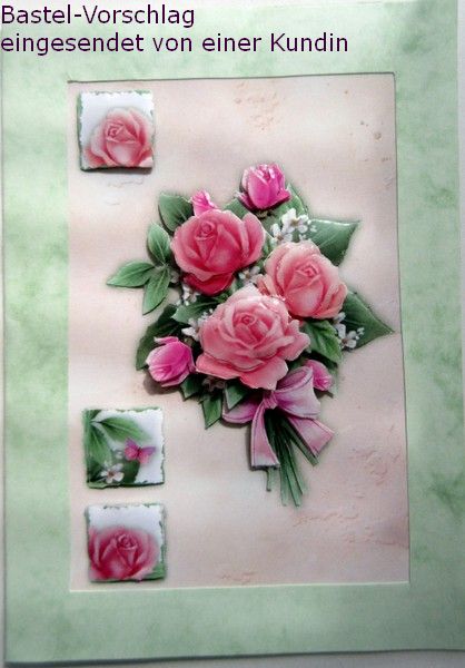 Basteltipp 3D-Karte mit Rosen