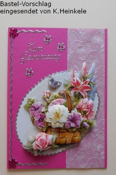 Basteltipp 3D-Karte zum Geburtstag in pink