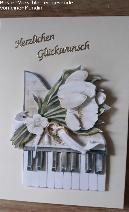 Basteltipp 3D-Karte Herzlichen Glckwunsch mit Klavier